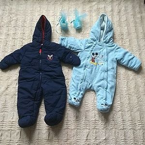 SOLD!!! Bundle Deal: Snow Bodysuit Boy (0-3 mos)